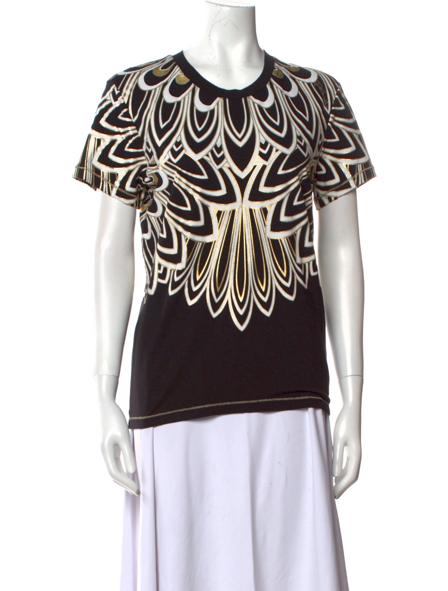 Just Cavalli Printed Crew Neck T-Shirt