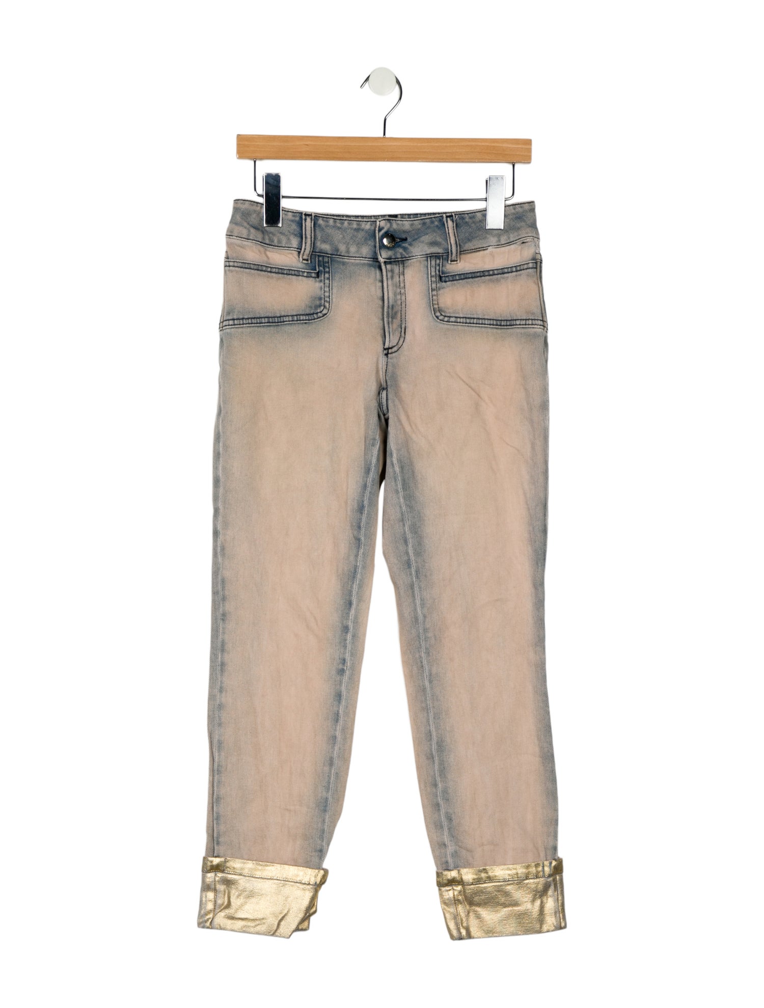 Just Cavalli Mid-Rise Straight Leg Jeans