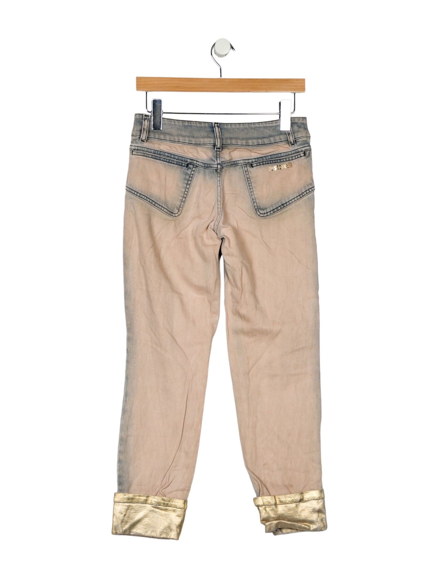 Just Cavalli Mid-Rise Straight Leg Jeans