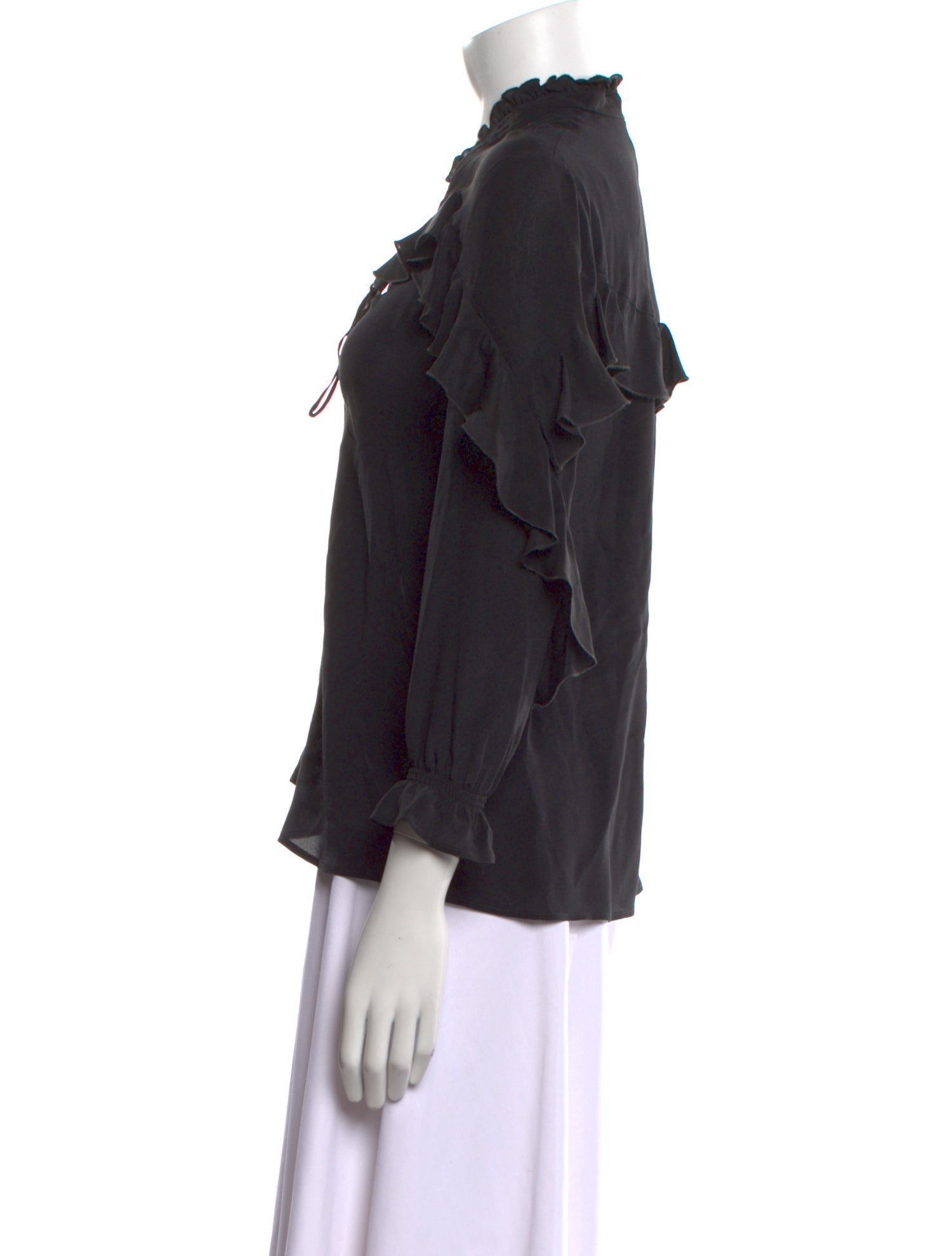 Just Cavalli Silk V-Neck Blouse