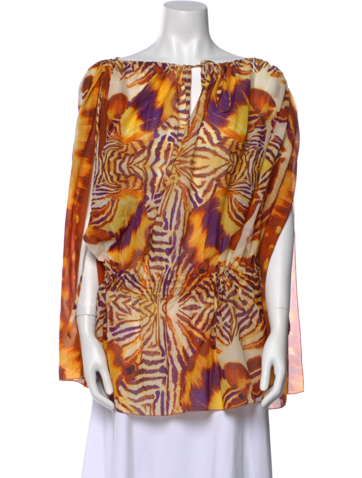 Just Cavalli Silk Printed Tunic