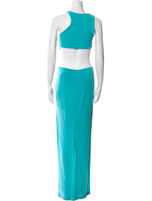 Just Cavalli Crew Neck Long Dress