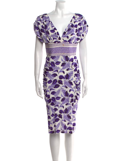Just Cavalli Printed Knee-Length Dress
