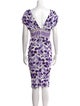 Just Cavalli Printed Knee-Length Dress