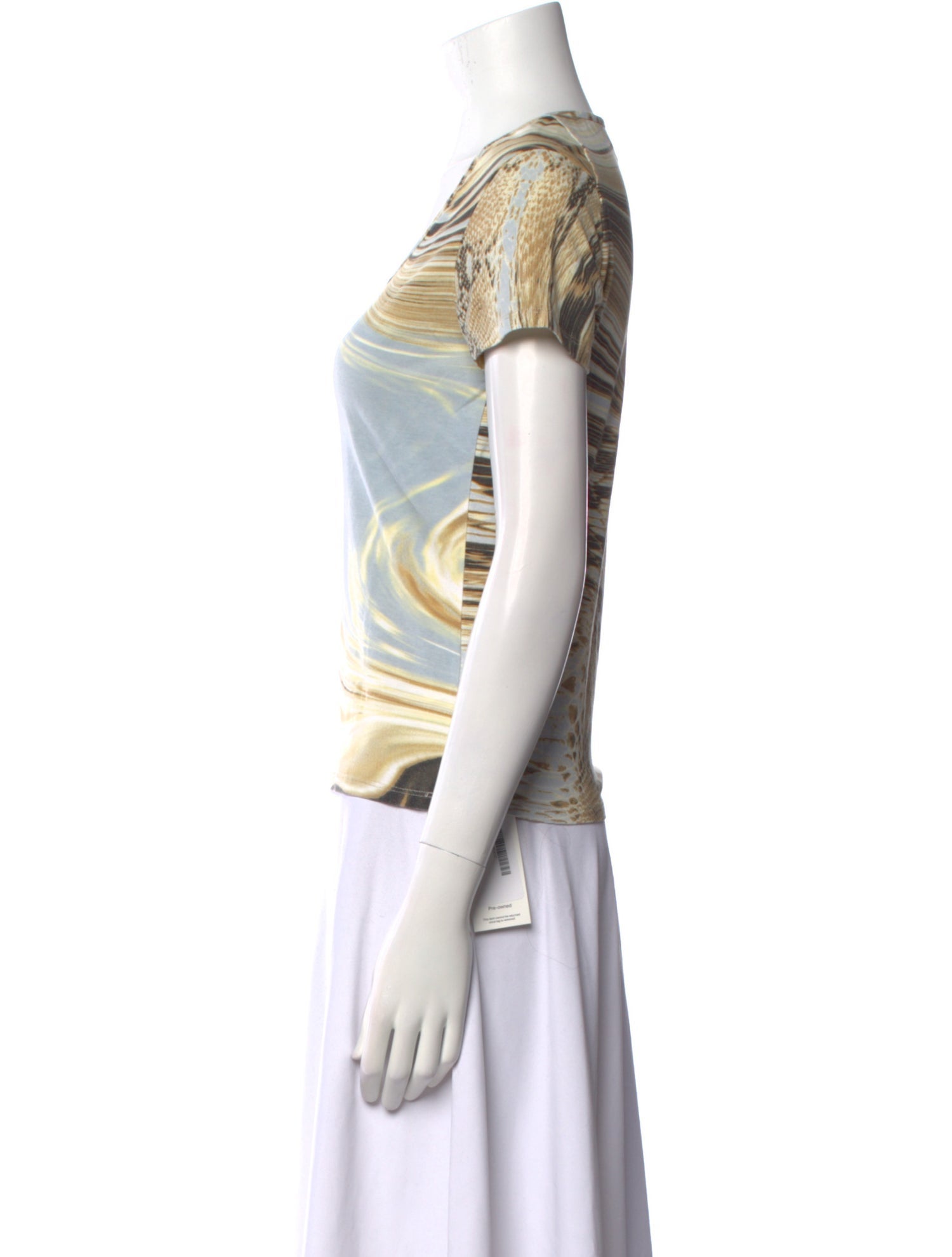 Just Cavalli Printed Scoop Neck T-Shirt