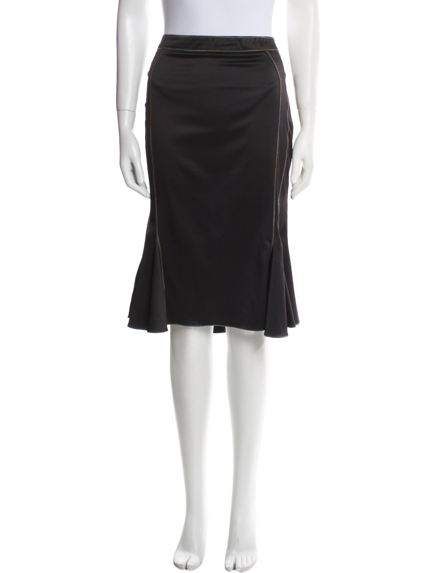 Just Cavalli Ruffle Embellishment Knee-Length Skirt