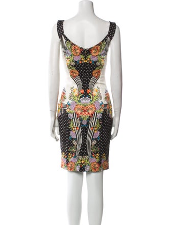 Just Cavalli Printed Knee-Length Dress
