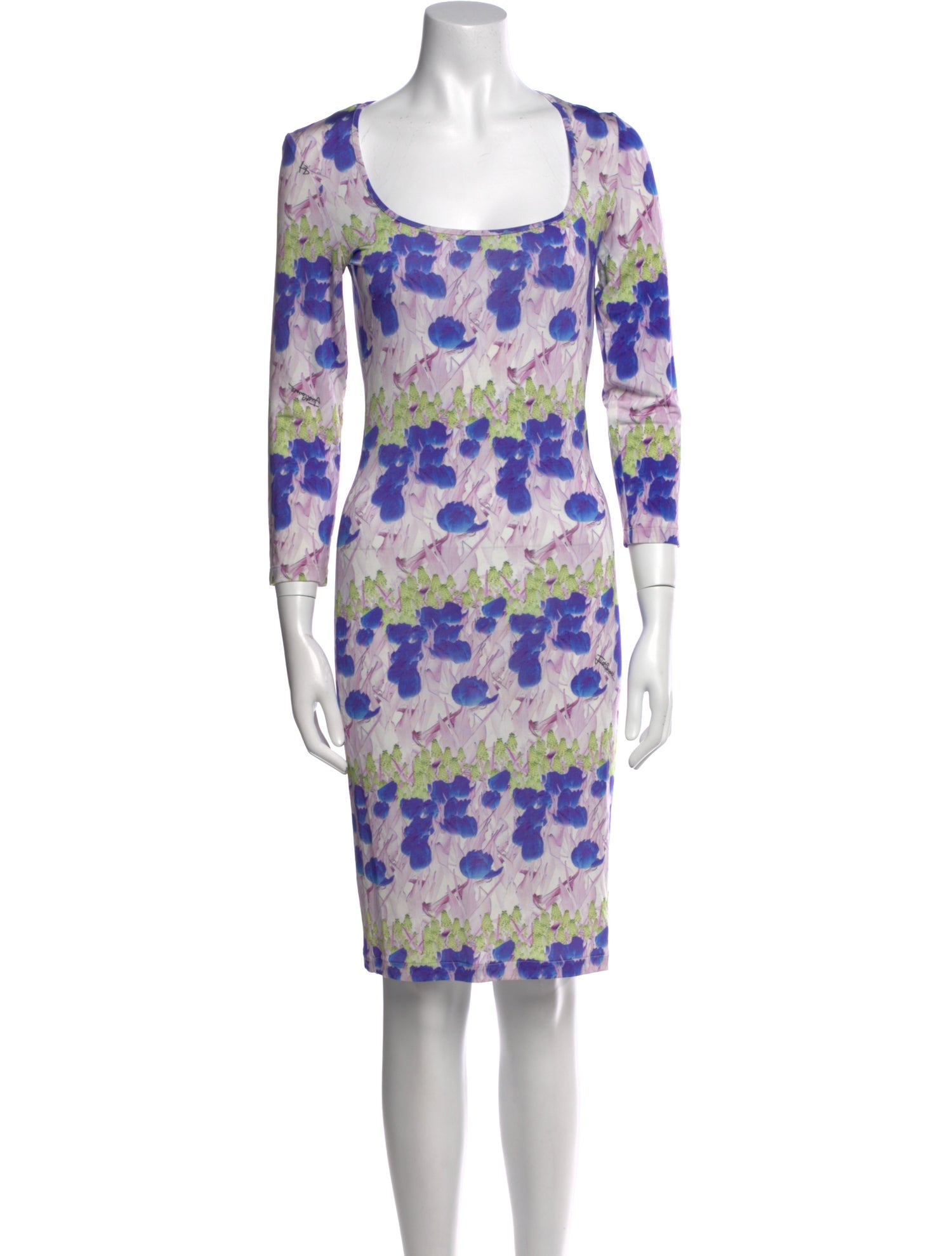Just Cavalli Floral Print Knee-Length Dress