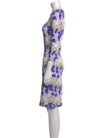 Just Cavalli Floral Print Knee-Length Dress