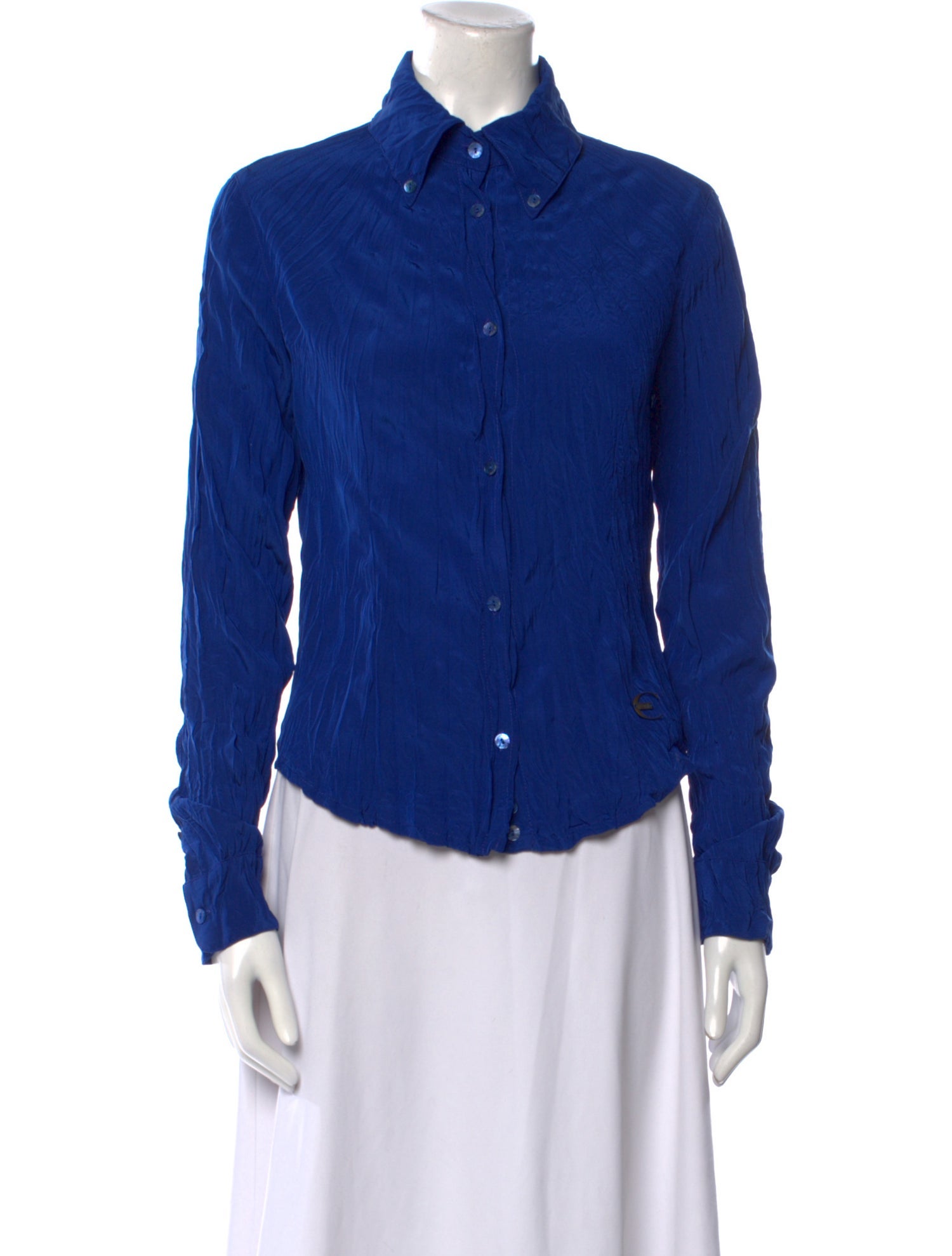 Just Cavalli Long Sleeve Button-Up Top