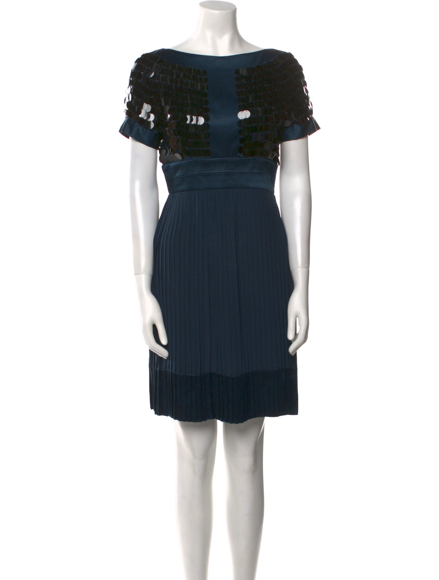 Just Cavalli Bateau Neckline Mini Dress