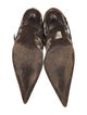 Just Cavalli Leather Animal Print Western Boots
