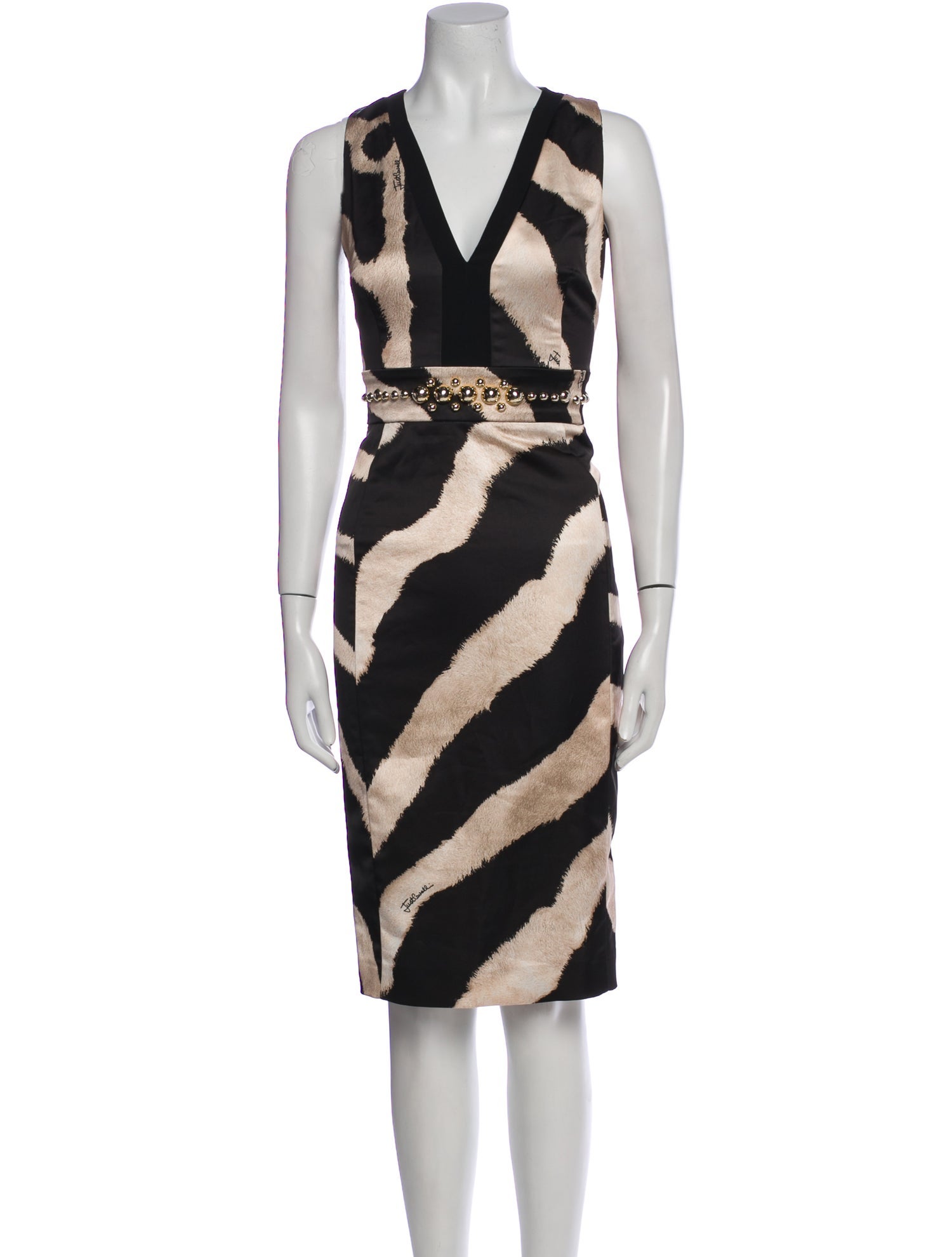 Just Cavalli Printed Knee-Length Dress