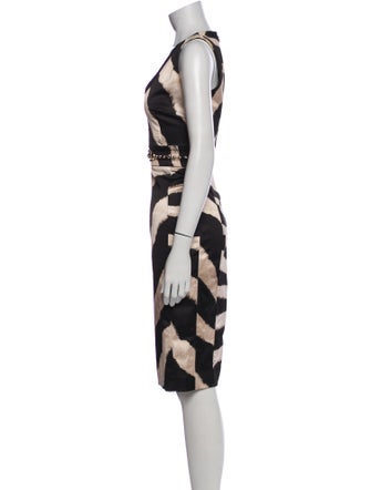 Just Cavalli Printed Knee-Length Dress
