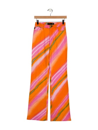 Just Cavalli Mid-Rise Wide Leg Jeans