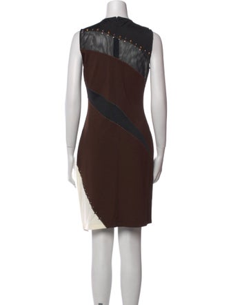 Just Cavalli Colorblock Pattern Knee-Length Dress
