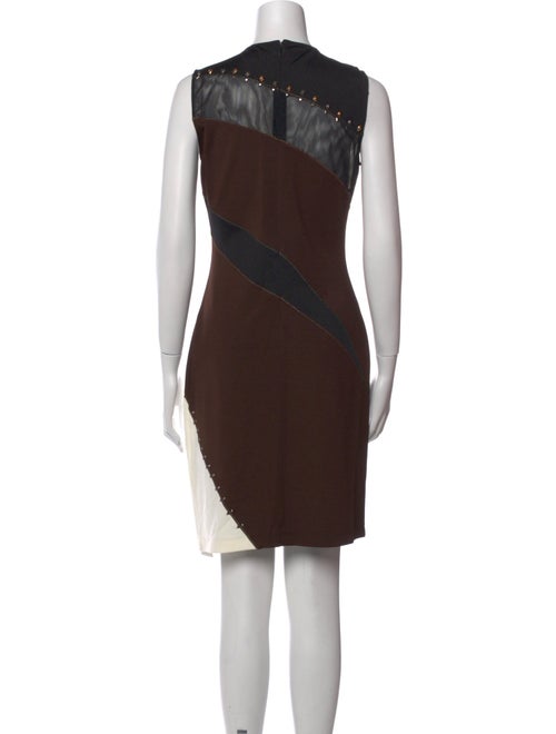 Just Cavalli Colorblock Pattern Knee-Length Dress