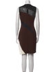 Just Cavalli Colorblock Pattern Knee-Length Dress