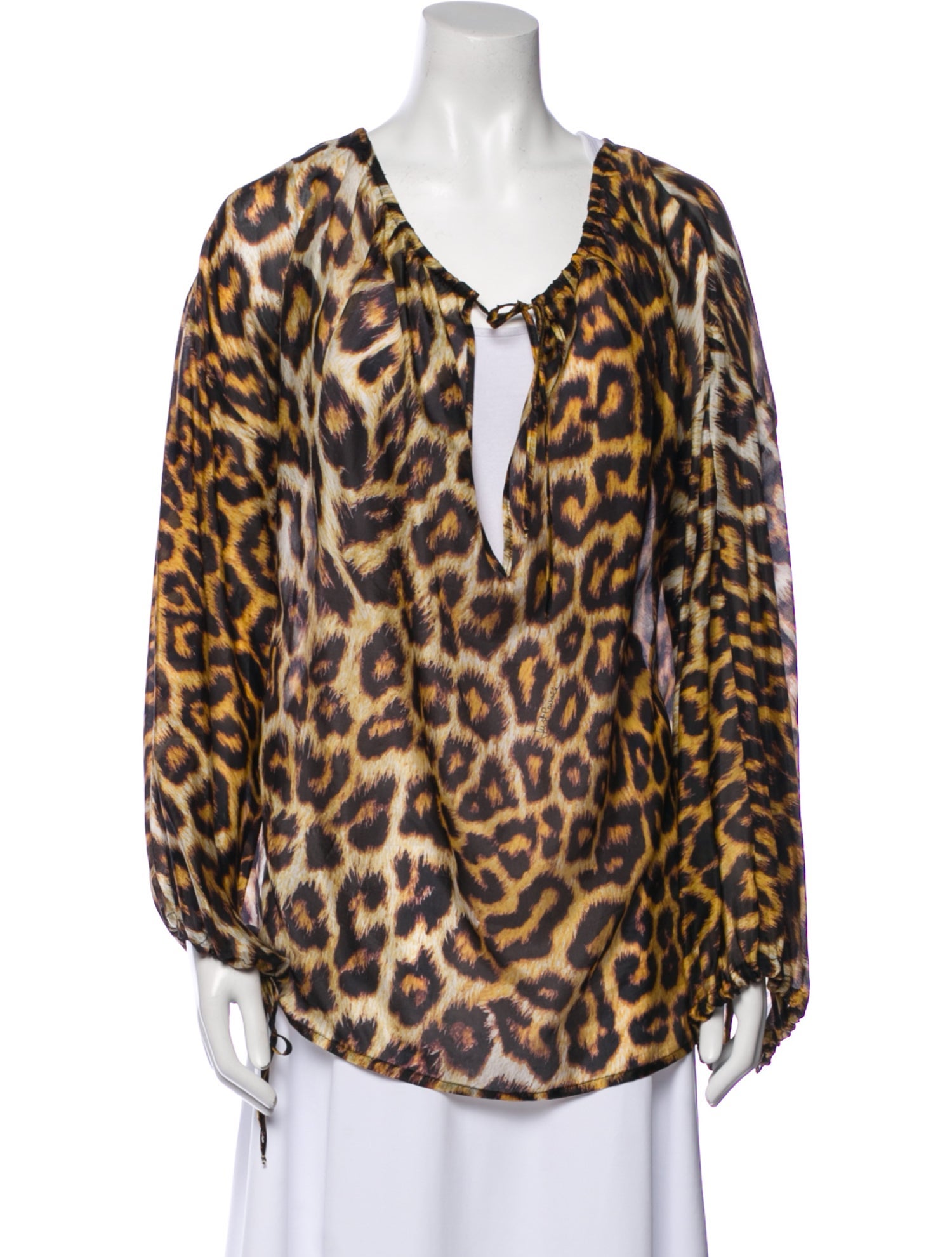 Just Cavalli Animal Print V-Neck Tunic