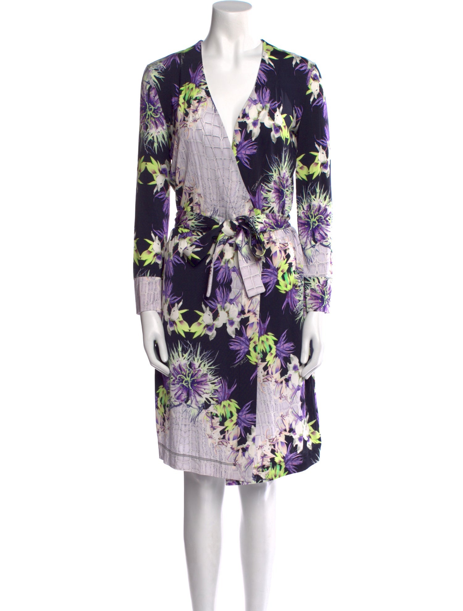 Just Cavalli Floral Print Knee-Length Dress