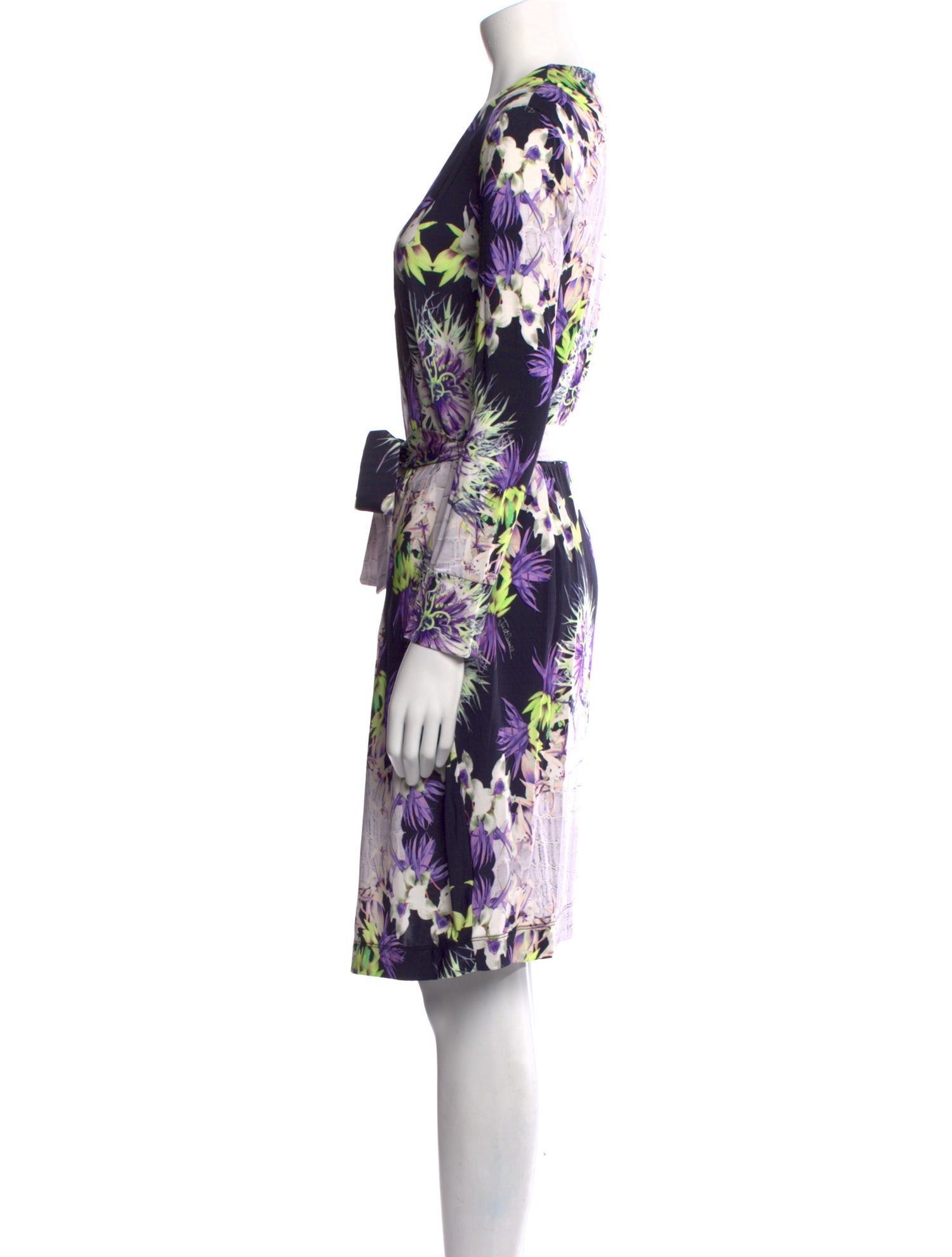 Just Cavalli Floral Print Knee-Length Dress