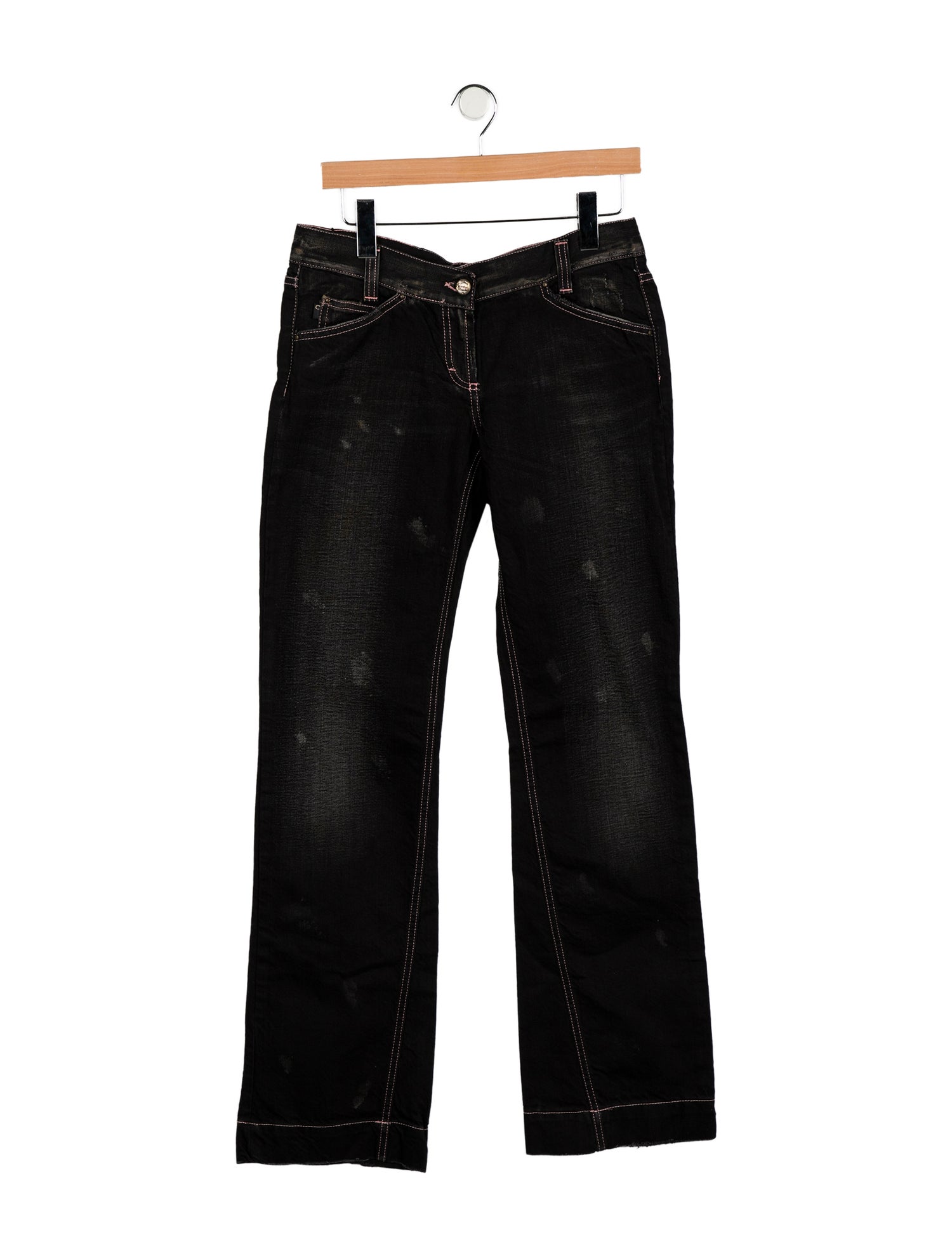 Just Cavalli Mid-Rise Wide Leg Jeans