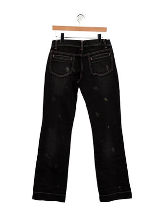 Just Cavalli Mid-Rise Wide Leg Jeans