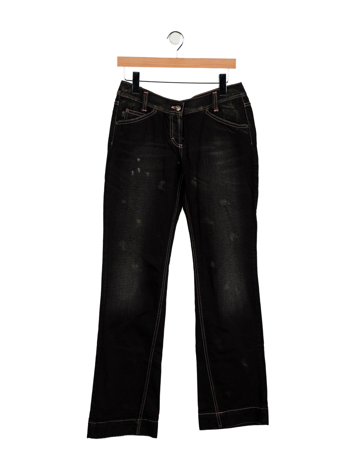 Just Cavalli Mid-Rise Wide Leg Jeans