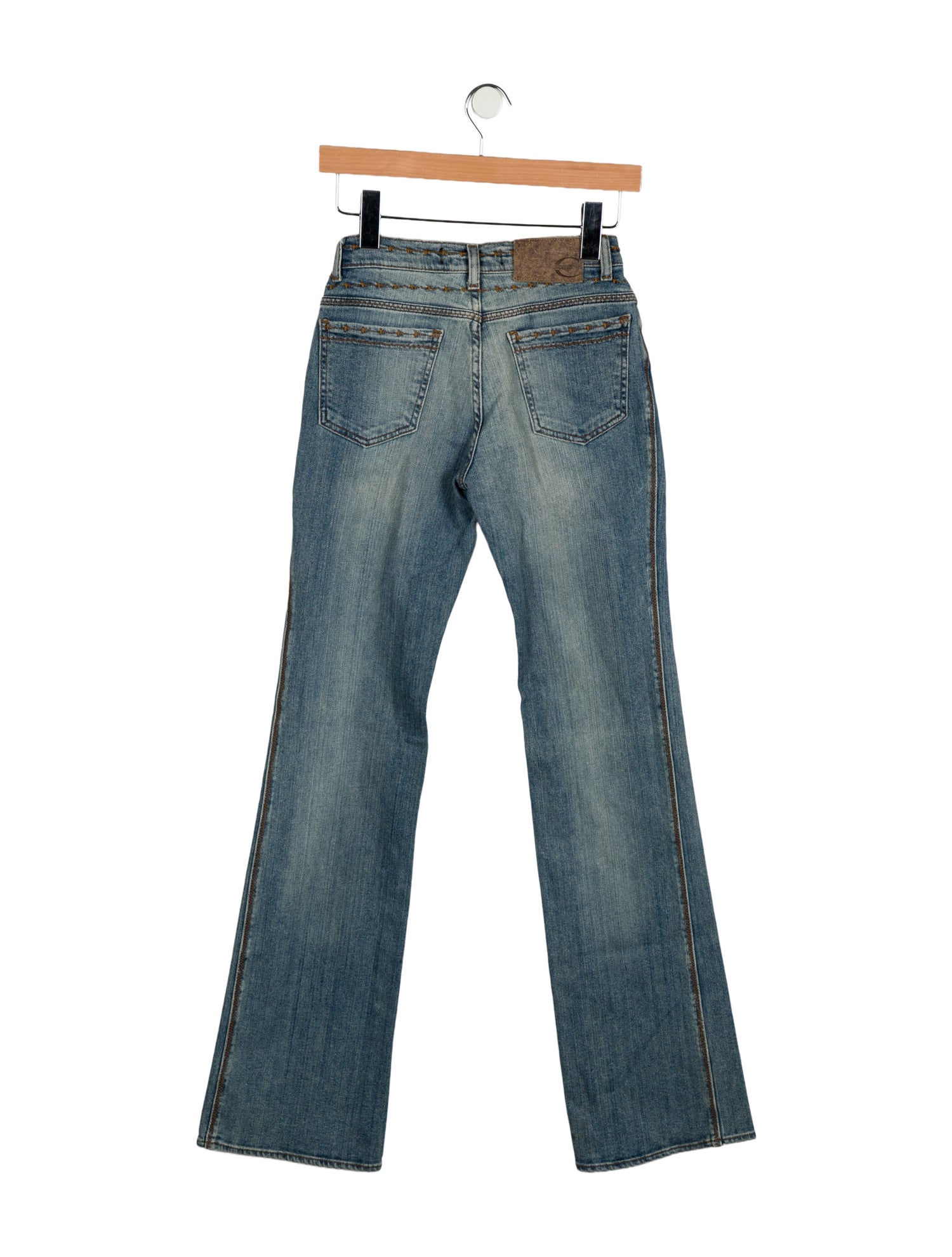 Just Cavalli Mid-Rise Wide Leg Jeans