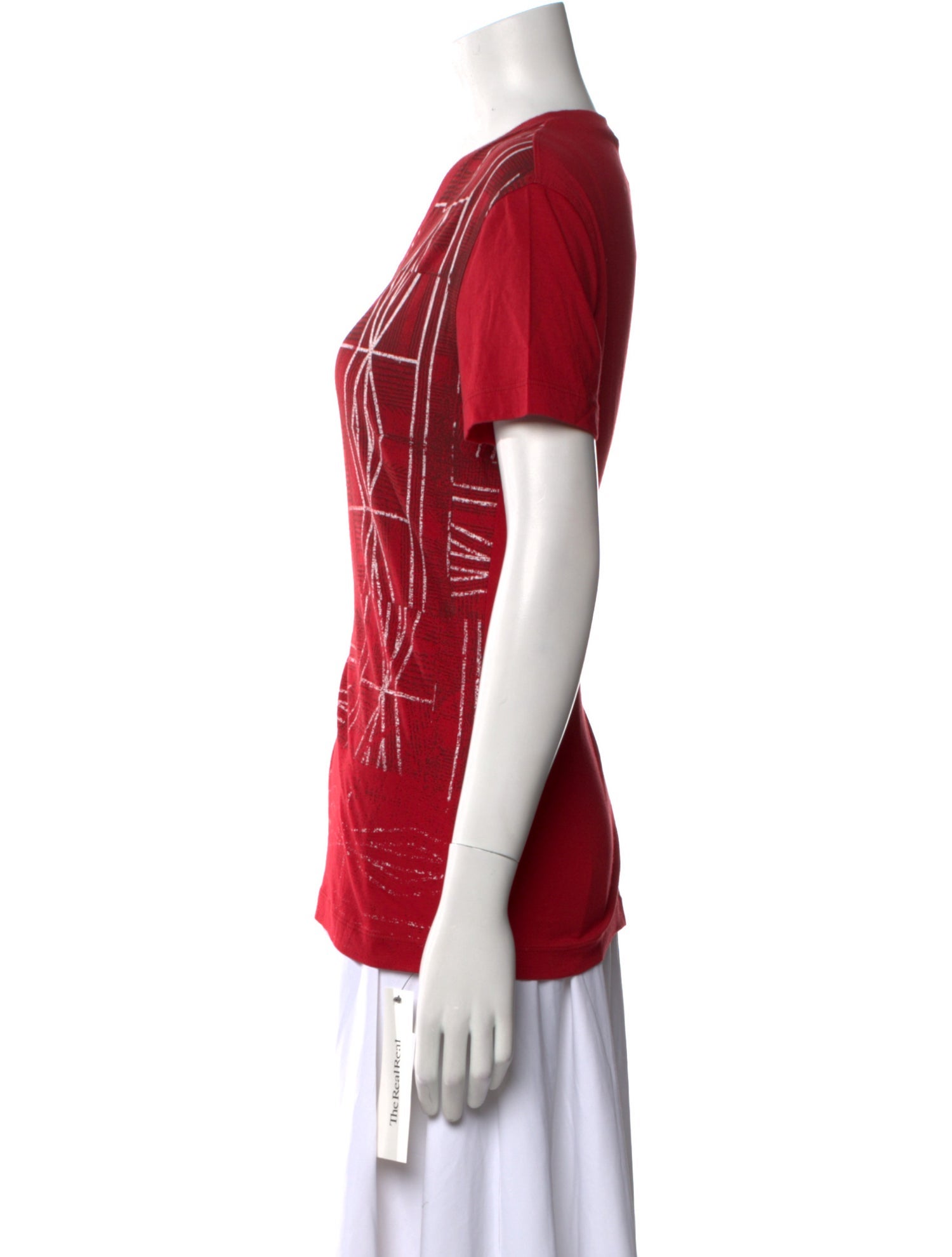 Just Cavalli Printed V-Neck T-Shirt w/ Tags