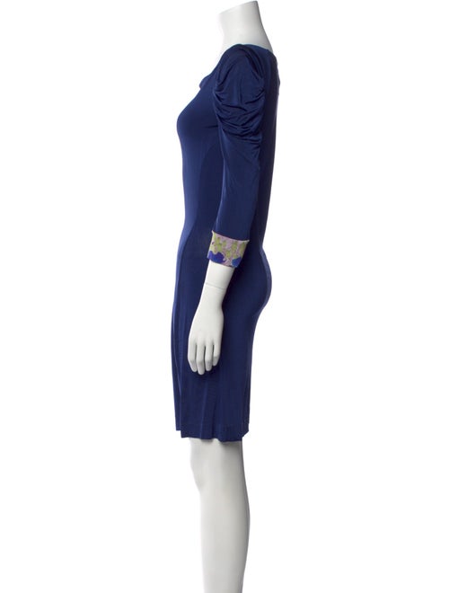 Just Cavalli Bateau Neckline Mini Dress