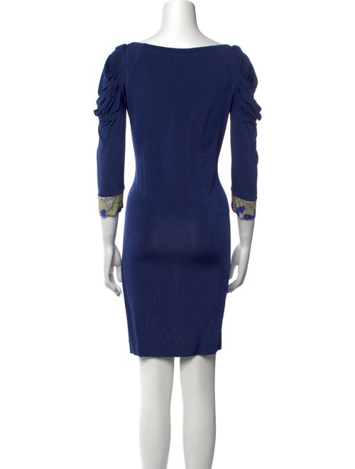 Just Cavalli Bateau Neckline Mini Dress