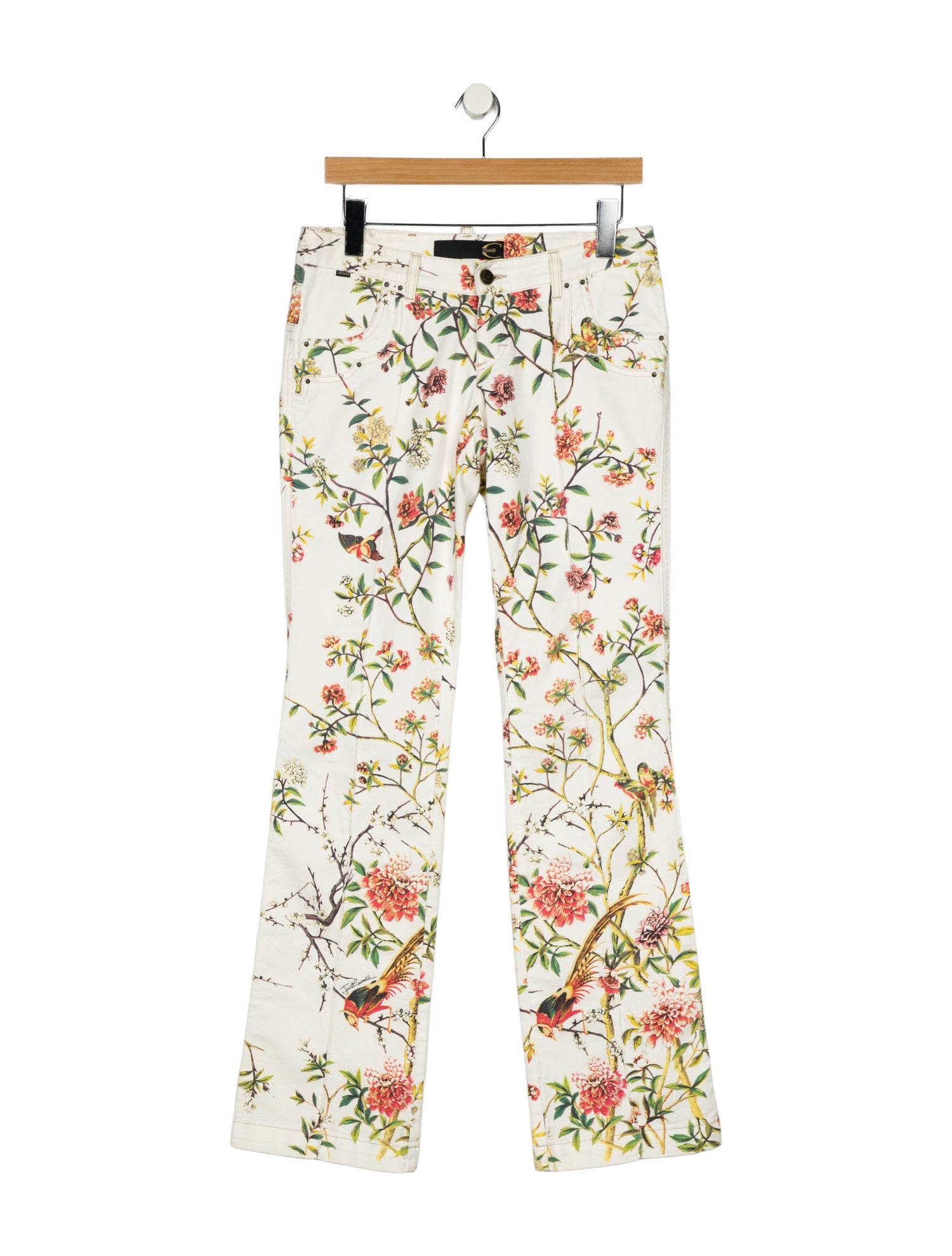 Just Cavalli Low-Rise Wide Leg Jeans
