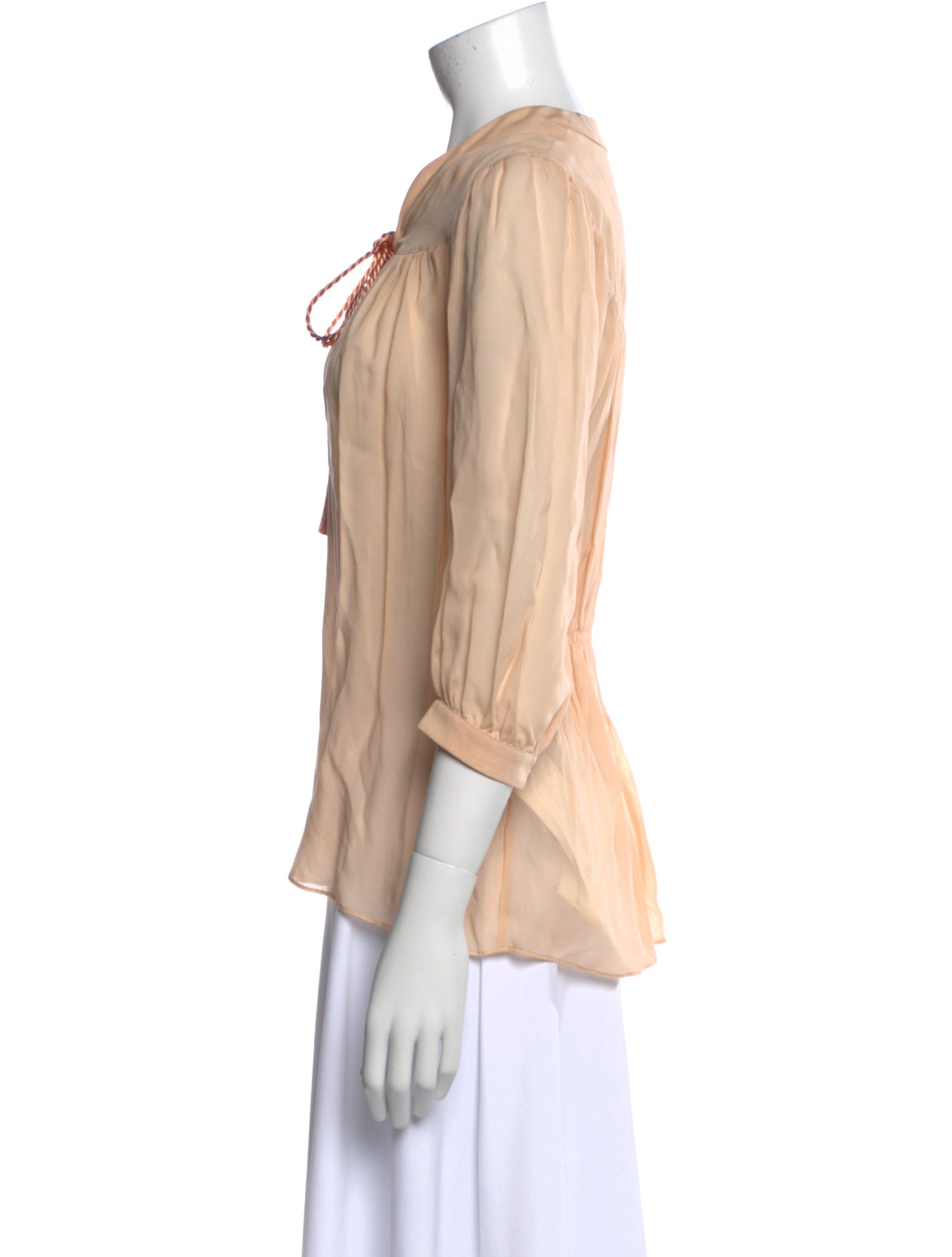 Just Cavalli V-Neck Three-Quarter Sleeve Blouse