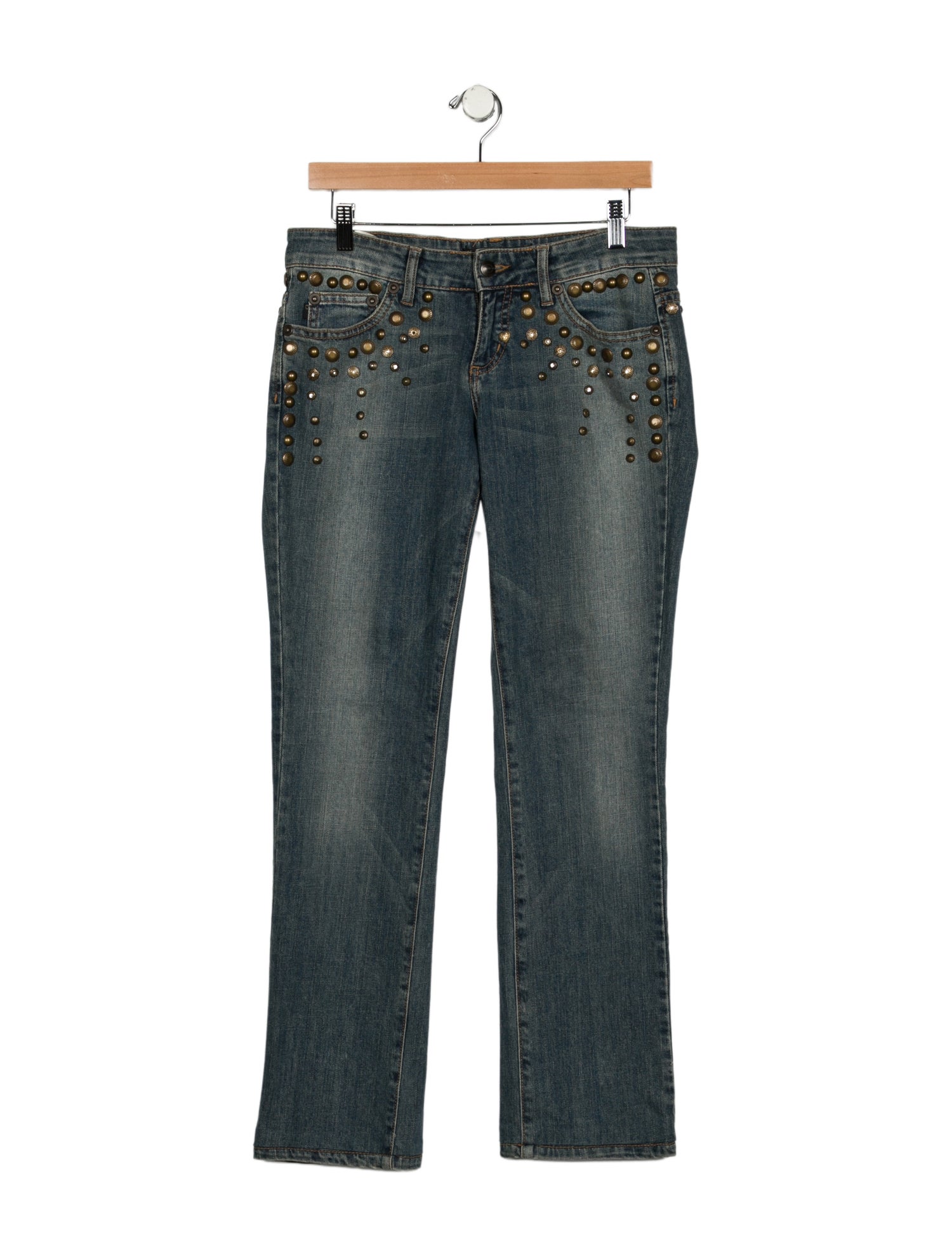 Just Cavalli Low-Rise Straight Leg Jeans
