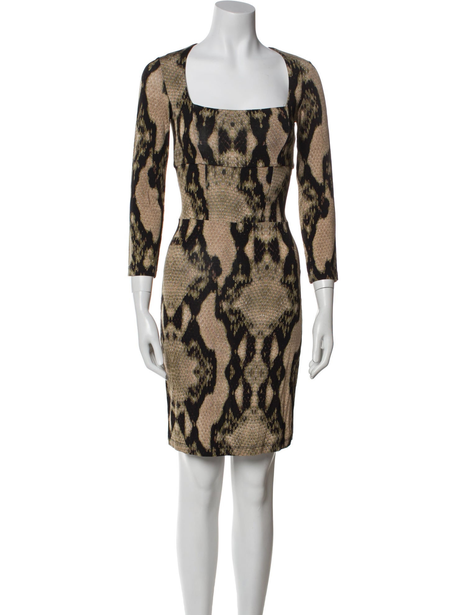 Just Cavalli Animal Print Knee-Length Dress