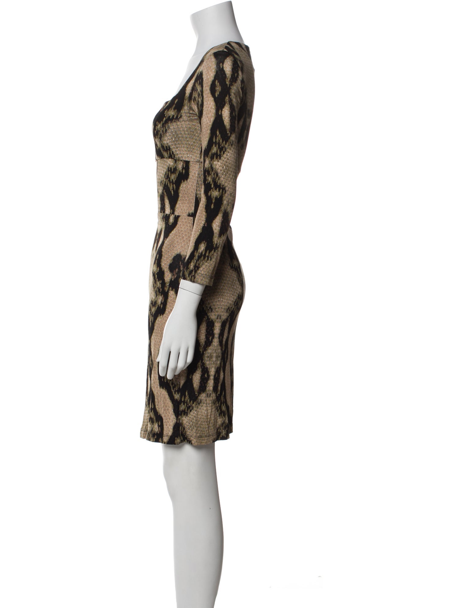 Just Cavalli Animal Print Knee-Length Dress