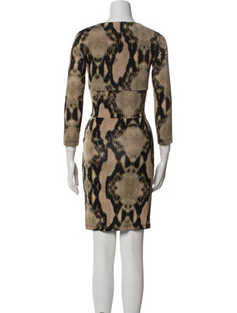Just Cavalli Animal Print Knee-Length Dress