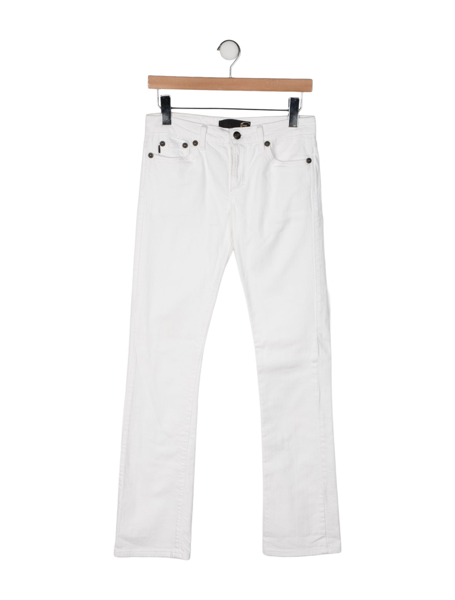 Just Cavalli Low-Rise Straight Leg Jeans