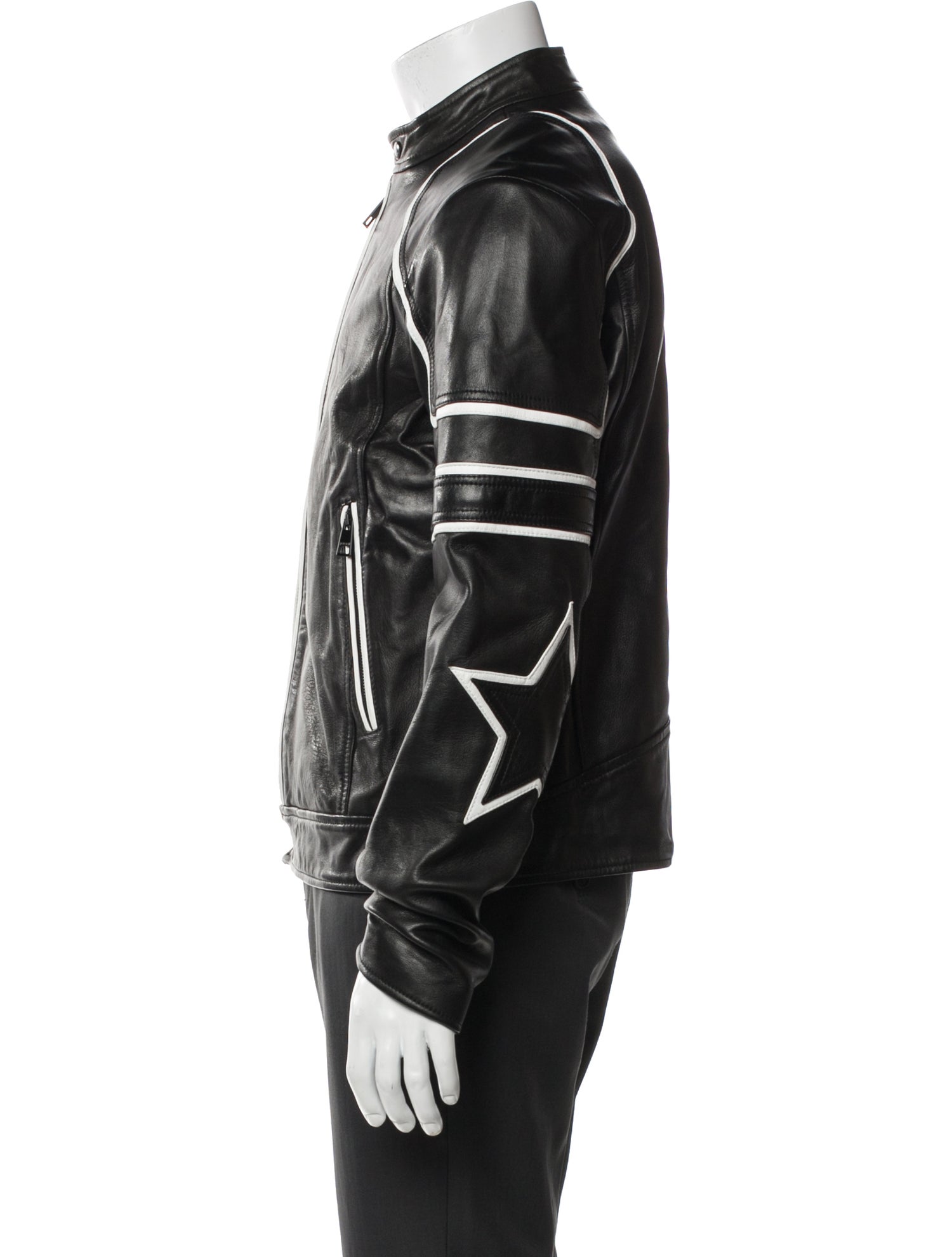 Just Cavalli Leather Moto Jacket