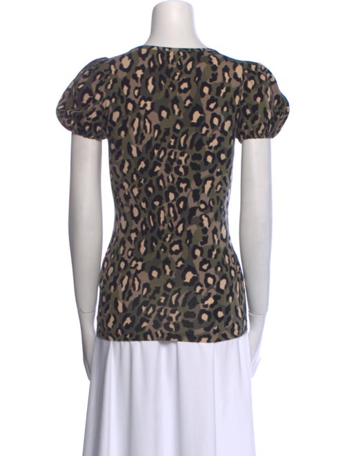 Just Cavalli Animal Print Crew Neck Top