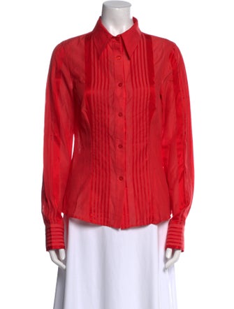 Just Cavalli Long Sleeve Button-Up Top