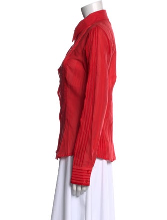 Just Cavalli Long Sleeve Button-Up Top