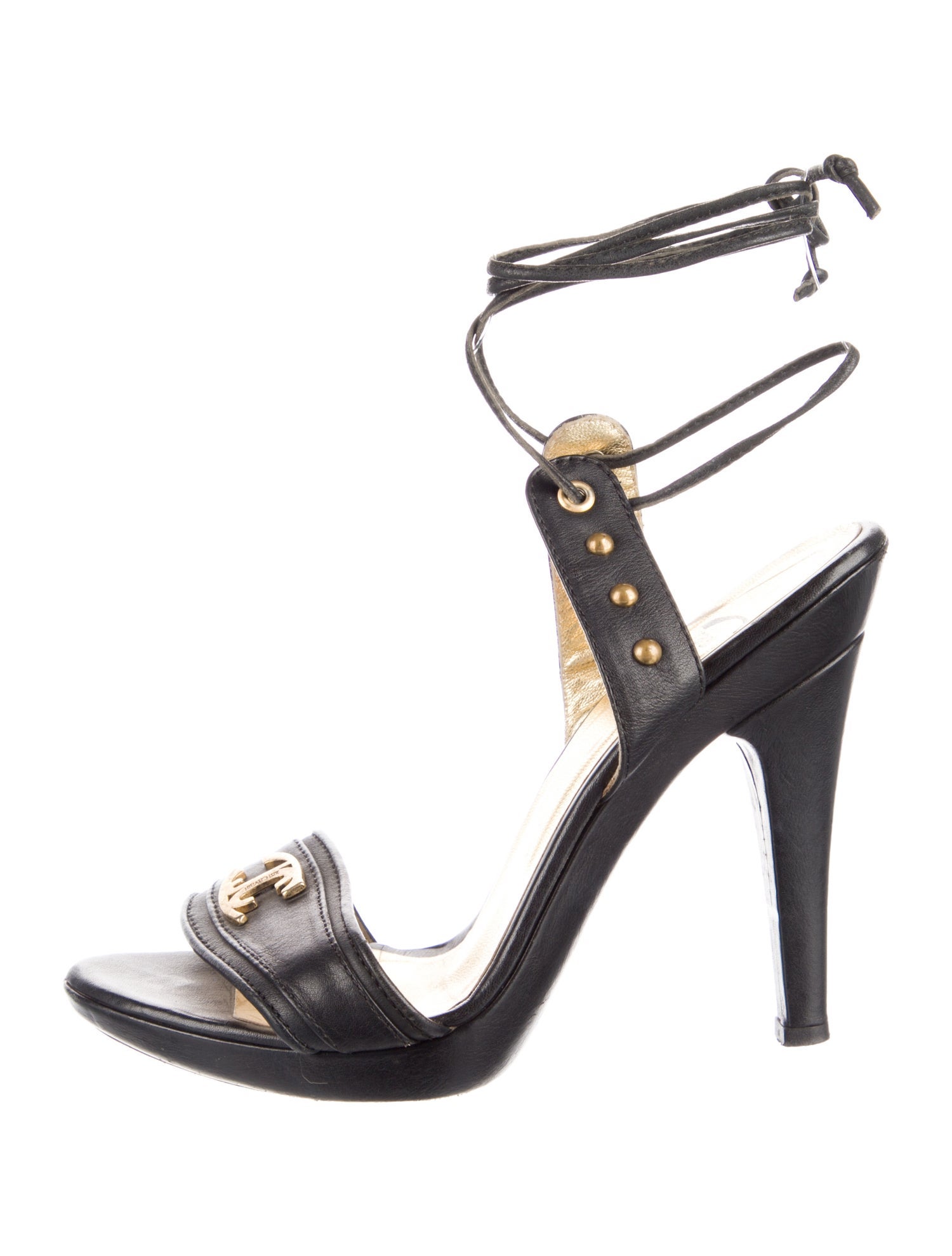 Just Cavalli Vintage Leather Sandals