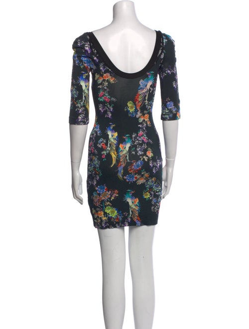 Just Cavalli Floral Print Mini Dress