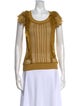 Just Cavalli Silk Scoop Neck Blouse