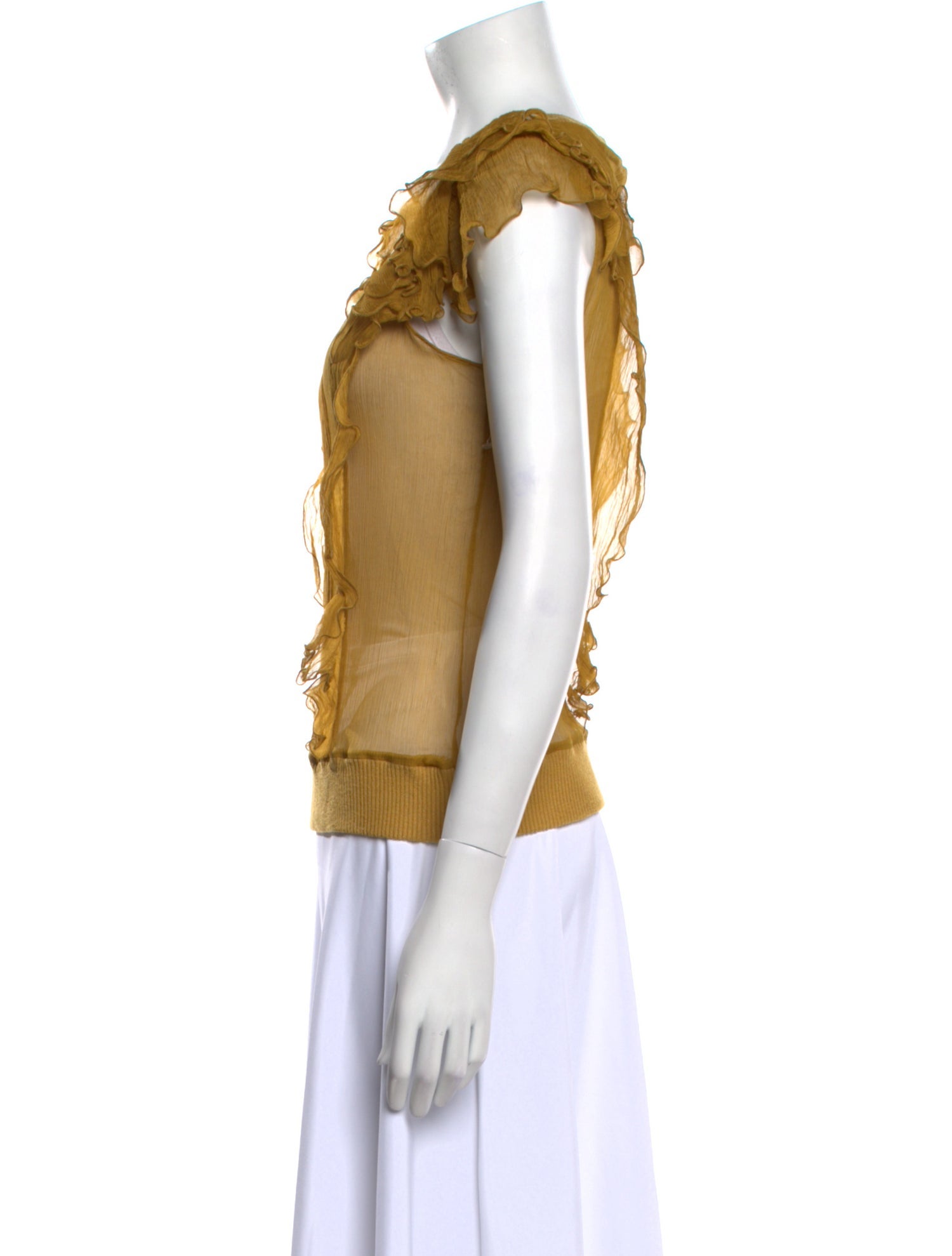 Just Cavalli Silk Scoop Neck Blouse