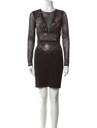 Just Cavalli Crew Neck Mini Dress