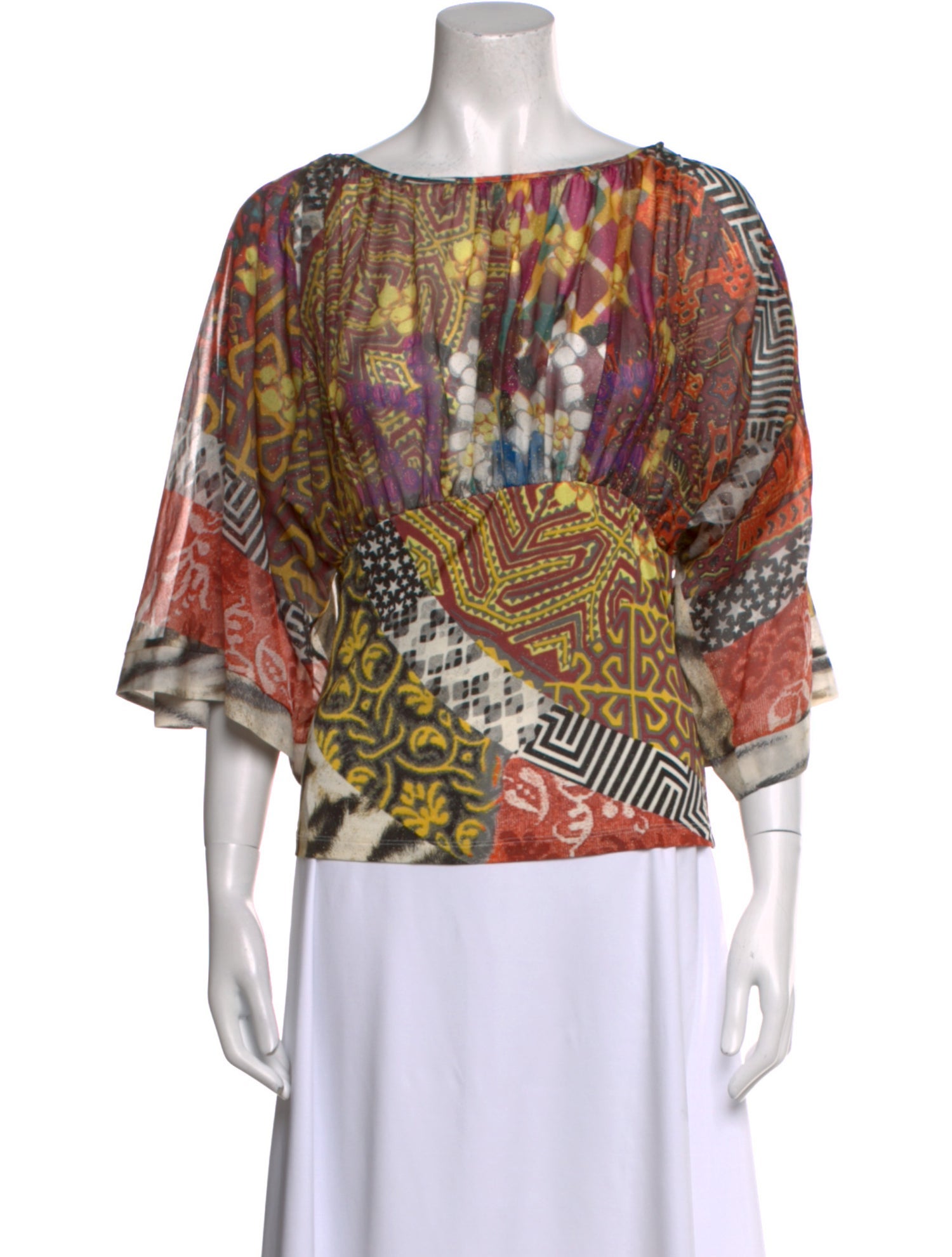 Just Cavalli Silk Printed Blouse