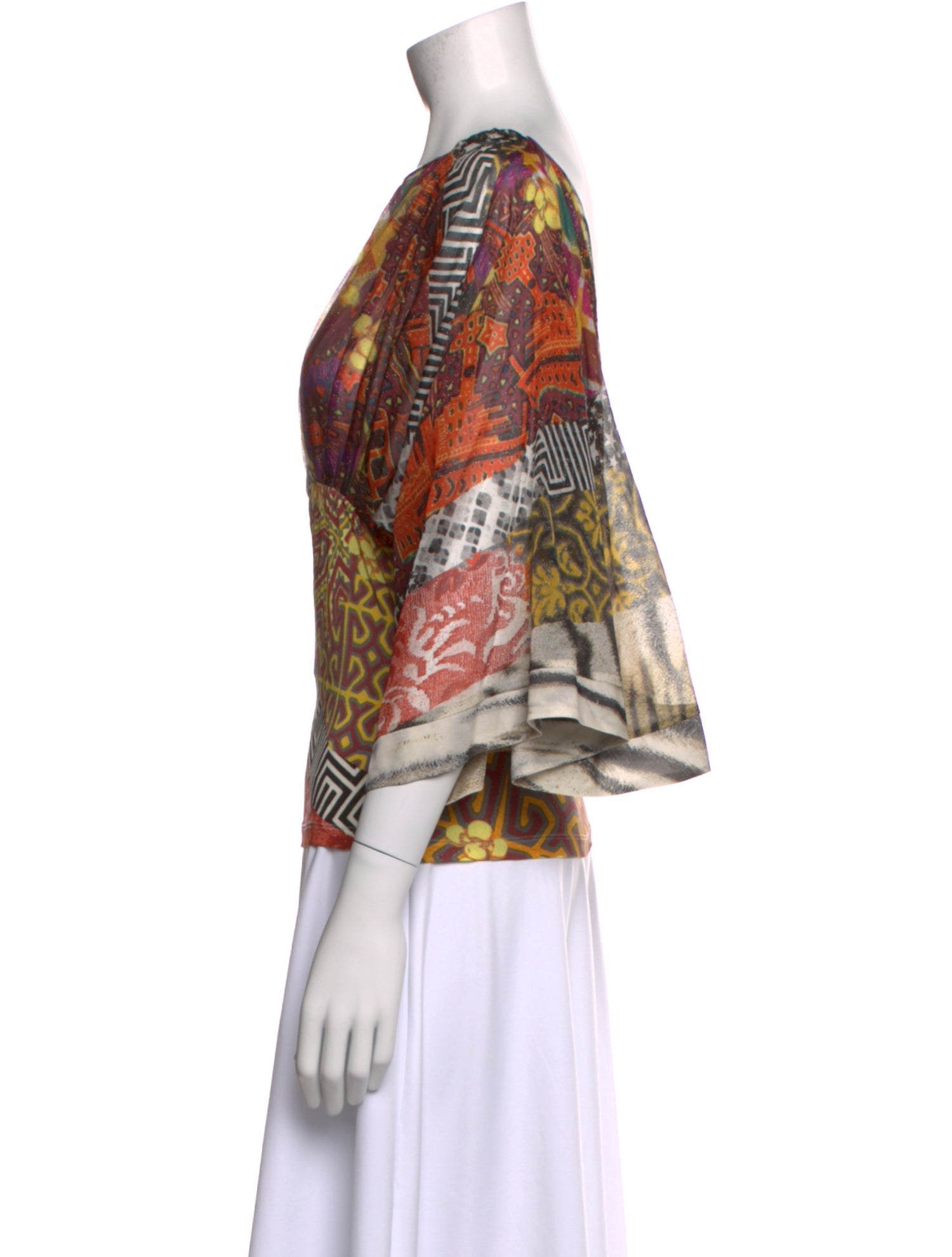 Just Cavalli Silk Printed Blouse